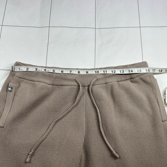Figs Lounge Pants Womens XL Ribbed Knit Wide Leg Athleisure Drawstring Stretch - Picture 6 of 11